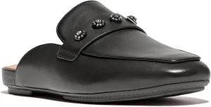 FitFlop Women's Delicato Crystal-Cluster Soft Leather Mules