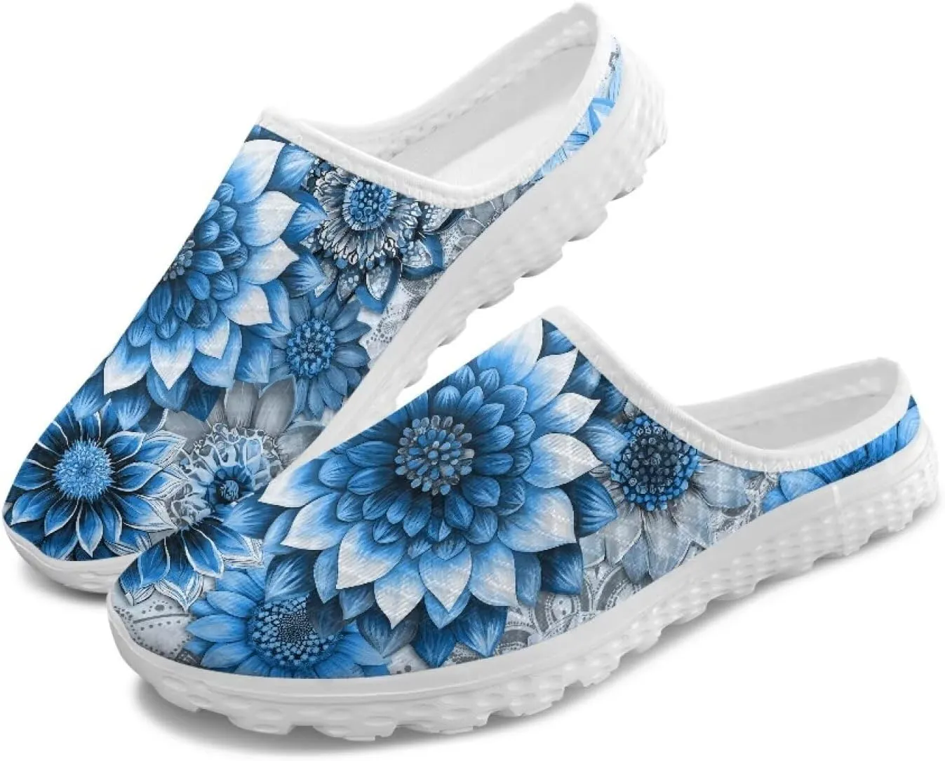 GOSTONG Slip-On Mules & Clogs for Women Light Open Back Shoes Comfort Walking Shoes Breathable Non Slip House Slippers Size 6-13.5