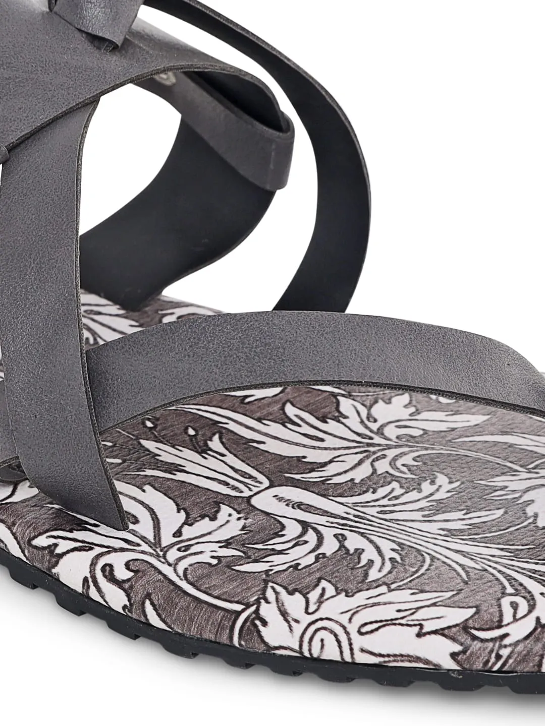 Grey Knot Mens Chappals