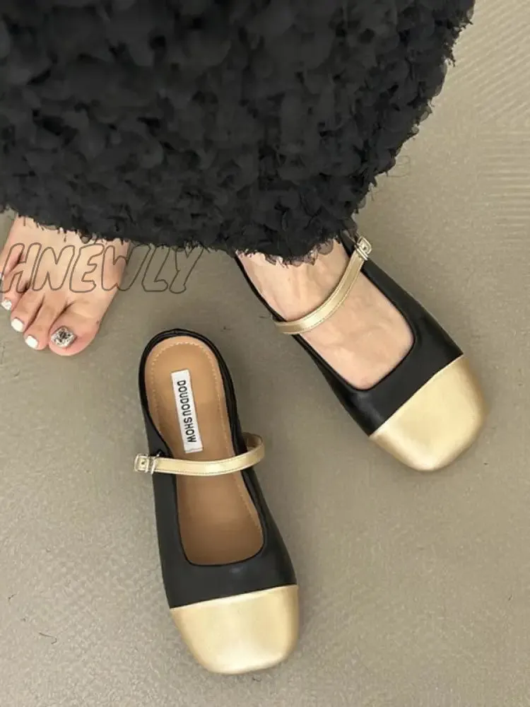 Hnewly - Square-Toe Slippers&Mules