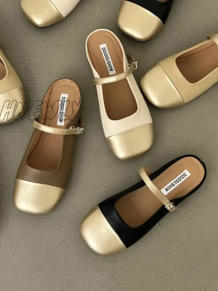 Hnewly - Square-Toe Slippers&Mules