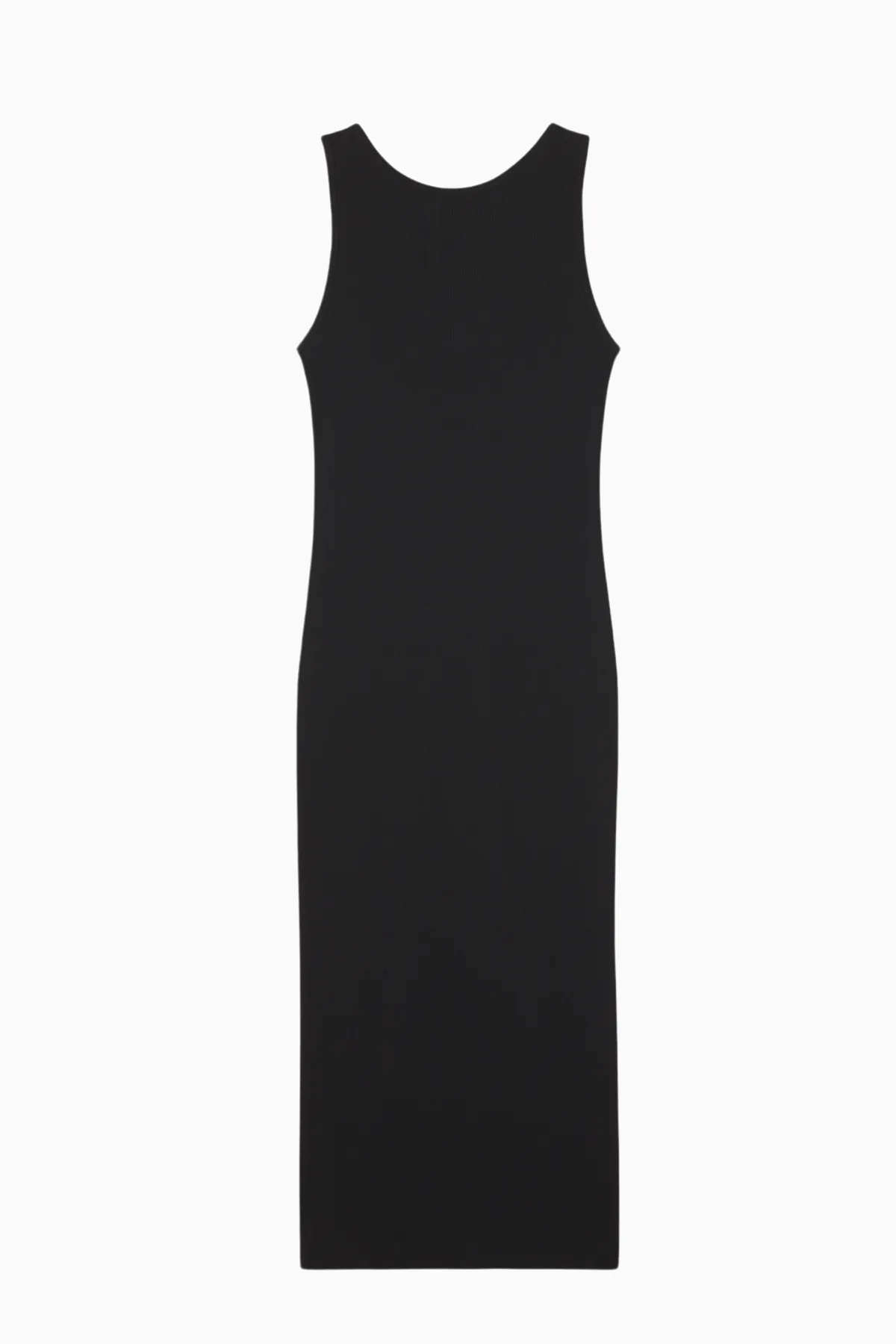Maison Kitsun Baby Fox Ribbed Tank Dress - Black