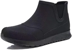Men's Ankle Rain Boots Waterproof Short Rain Shoes for Garden Work