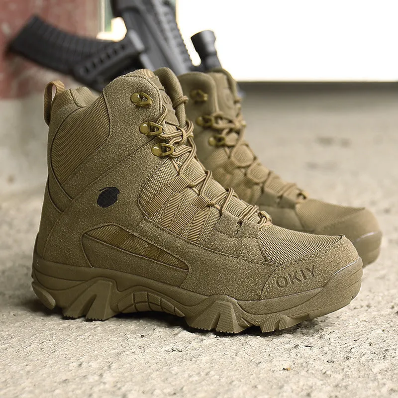 Men's High-top Outdoor Boots Lightweight Military Boots