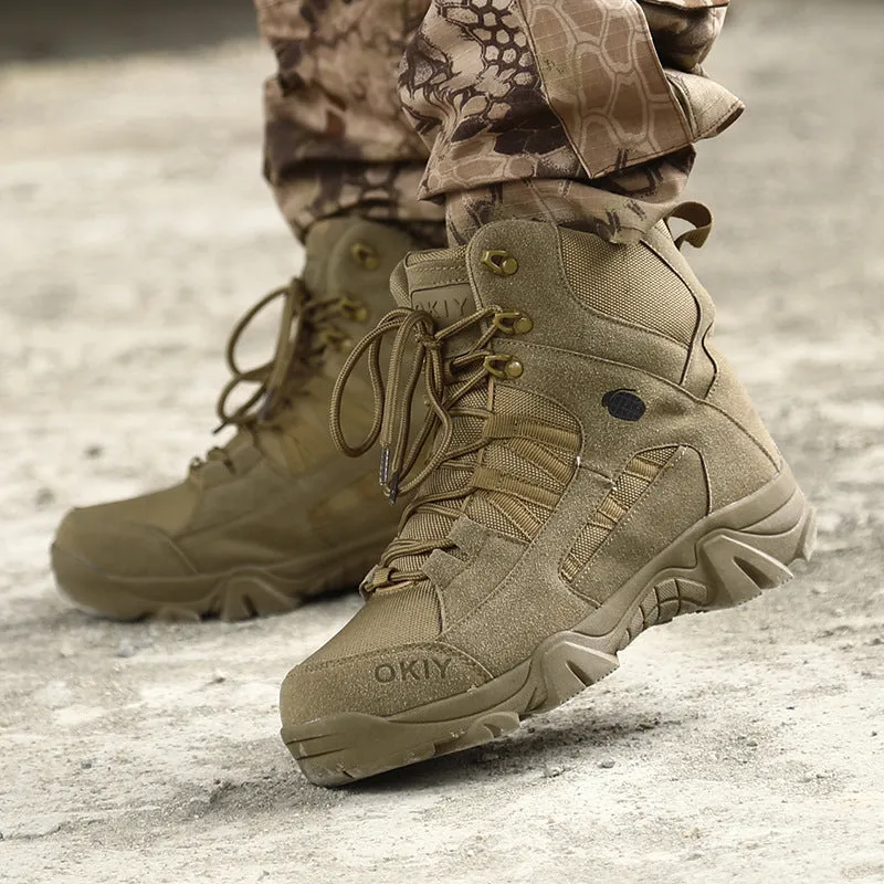 Men's High-top Outdoor Boots Lightweight Military Boots
