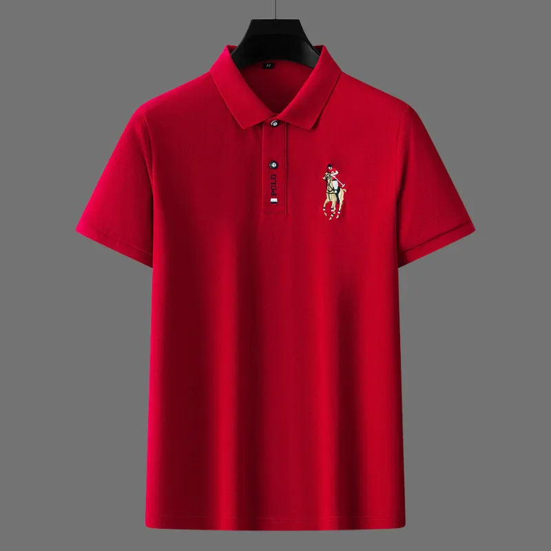 Men's Polo Shirt - 100% Cotton - Regular Fit - Short Sleeve Ribbed Collar Casual Wear