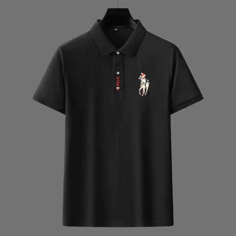 Men's Polo Shirt - 100% Cotton - Regular Fit - Short Sleeve Ribbed Collar Casual Wear