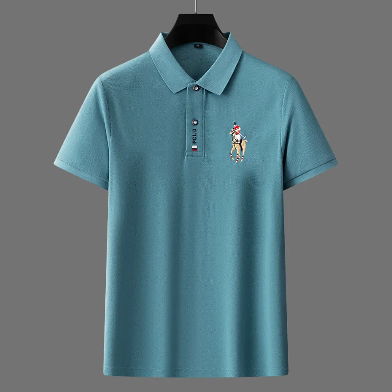 Men's Polo Shirt - 100% Cotton - Regular Fit - Short Sleeve Ribbed Collar Casual Wear