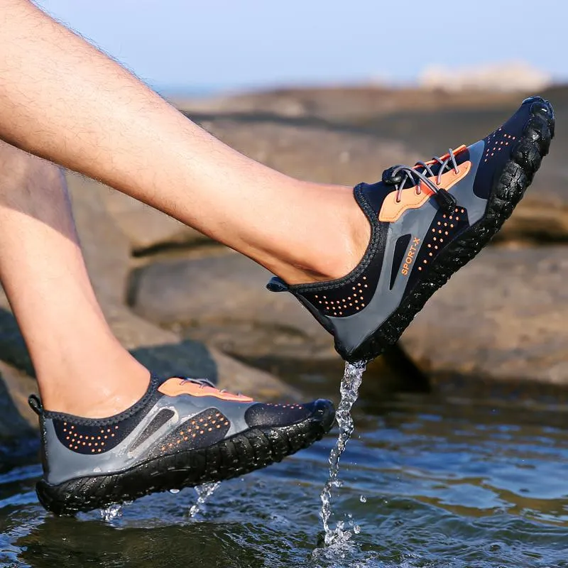 Men's Summer Slip-on Mesh Fabrics Aqua Shoes