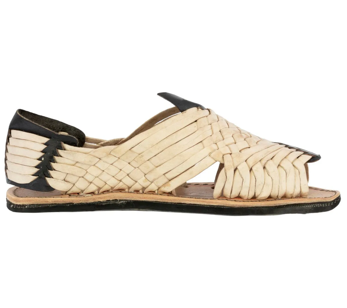 Mens Tan Authentic Mexican Huarache Leather Sandals Open Toe - Pachuco