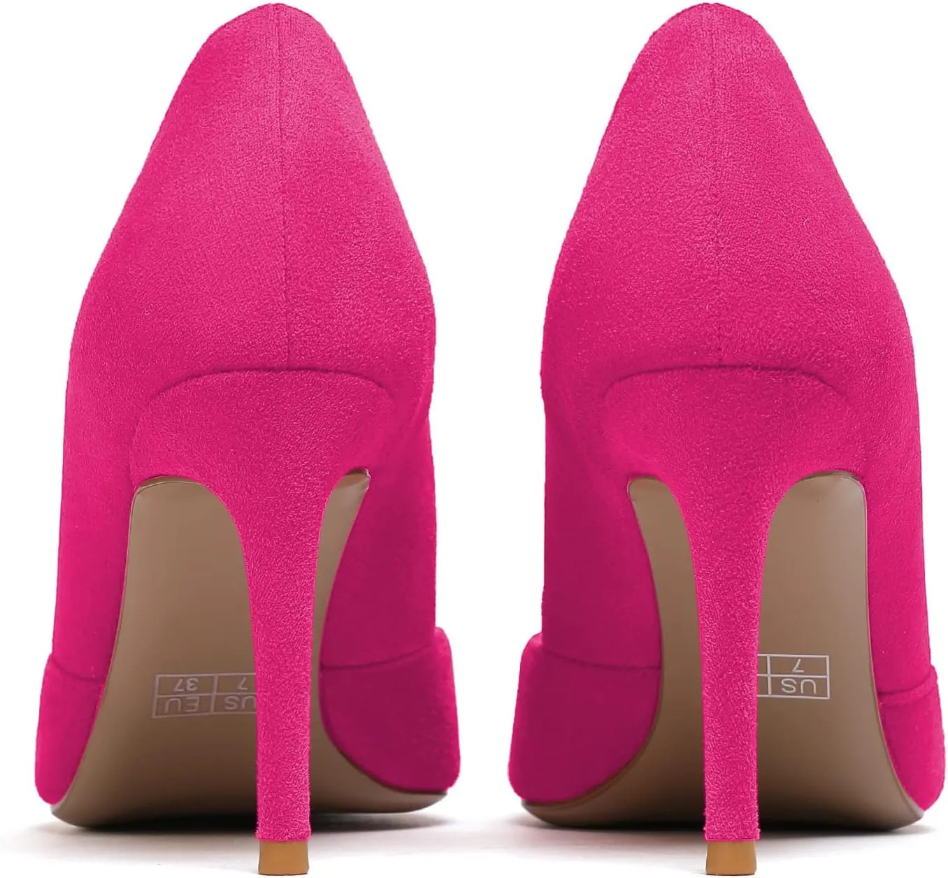 Mettesally Womens Elegant Pointy Toe High Heels Pumps D'Orsay Slip On Stilettos Heeled Party Dress Shoes