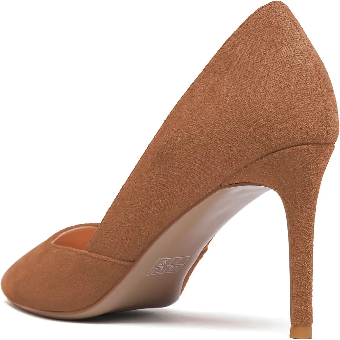 Mettesally Womens Elegant Pointy Toe High Heels Pumps D'Orsay Slip On Stilettos Heeled Party Dress Shoes