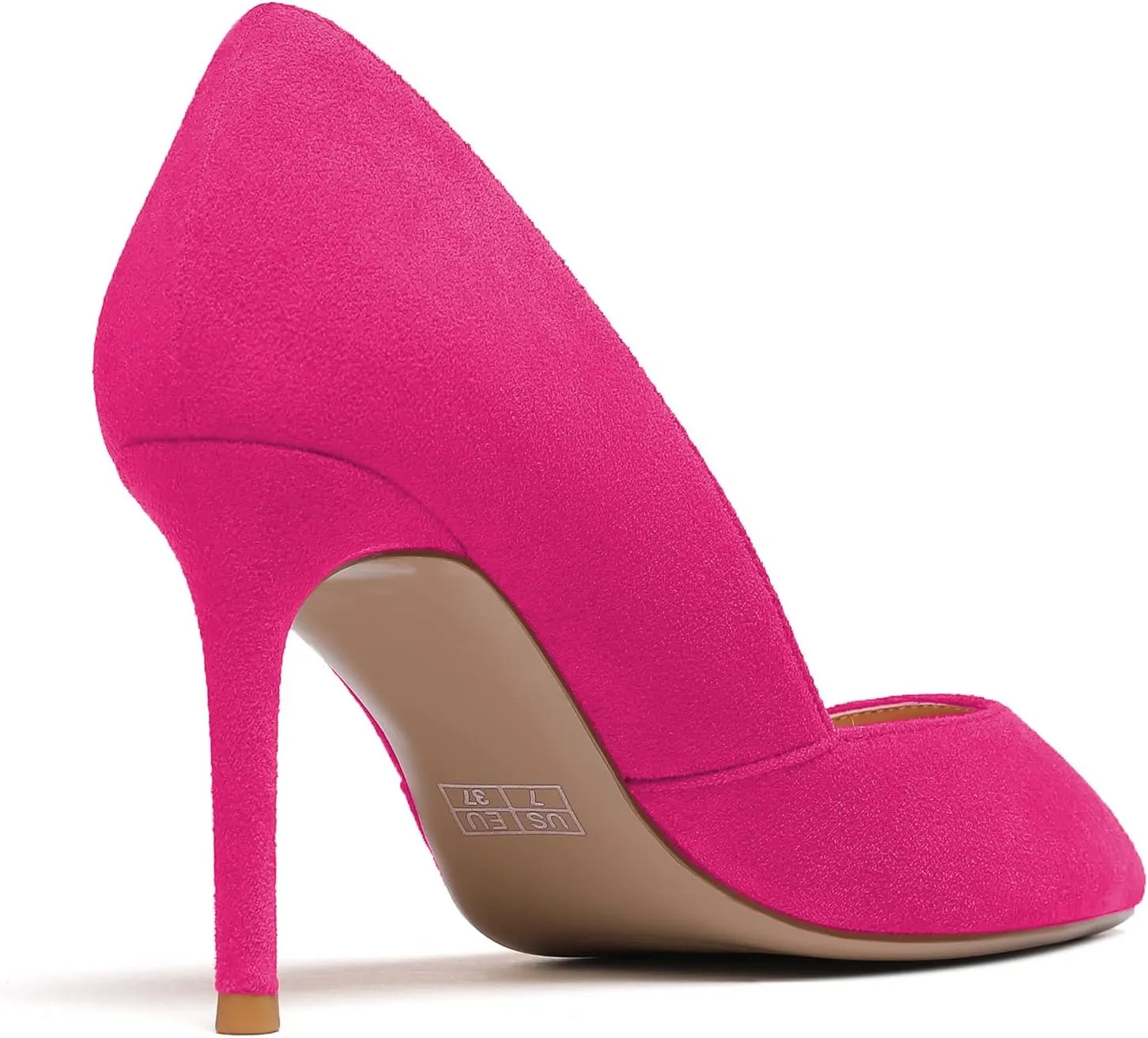 Mettesally Womens Elegant Pointy Toe High Heels Pumps D'Orsay Slip On Stilettos Heeled Party Dress Shoes