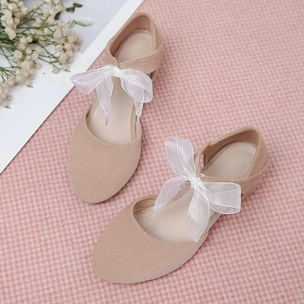 MIOKE Women's Pointed Toe D'Orsay Pumps Comfort Ankle Strap Block Mid Heel Dress Sandals Party Office Shoes