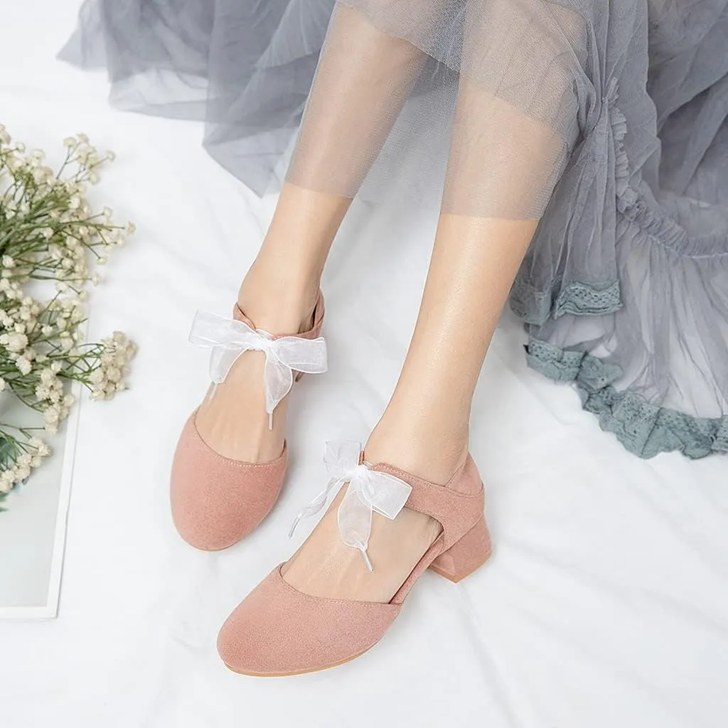 MIOKE Women's Pointed Toe D'Orsay Pumps Comfort Ankle Strap Block Mid Heel Dress Sandals Party Office Shoes