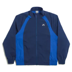 NIKE SB FULL ZIP WOVEN SKATE JACKET - BLUE VOID/GAME ROYAL/WHITE
