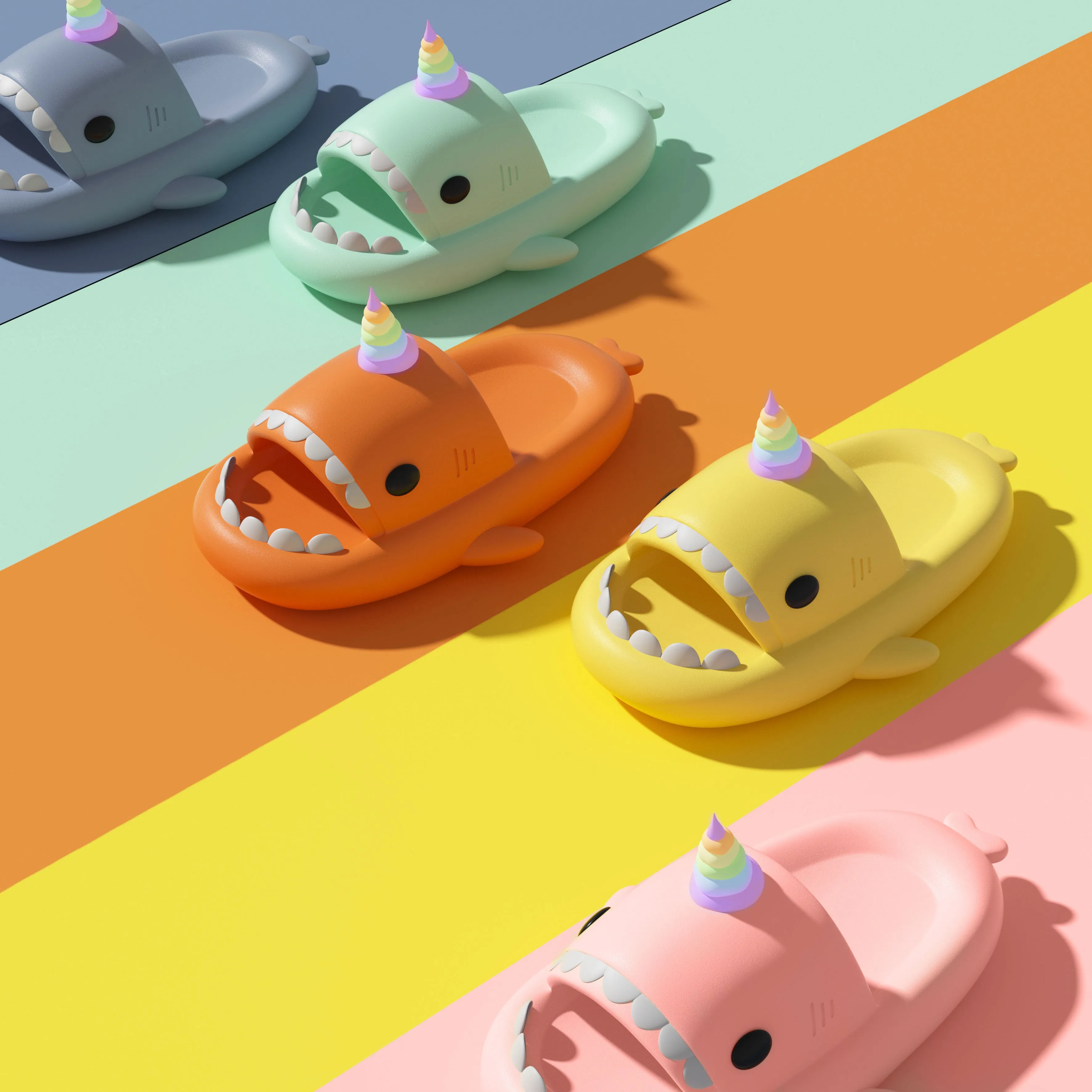 Sharkicks Basic - Unicorn Shark Slides