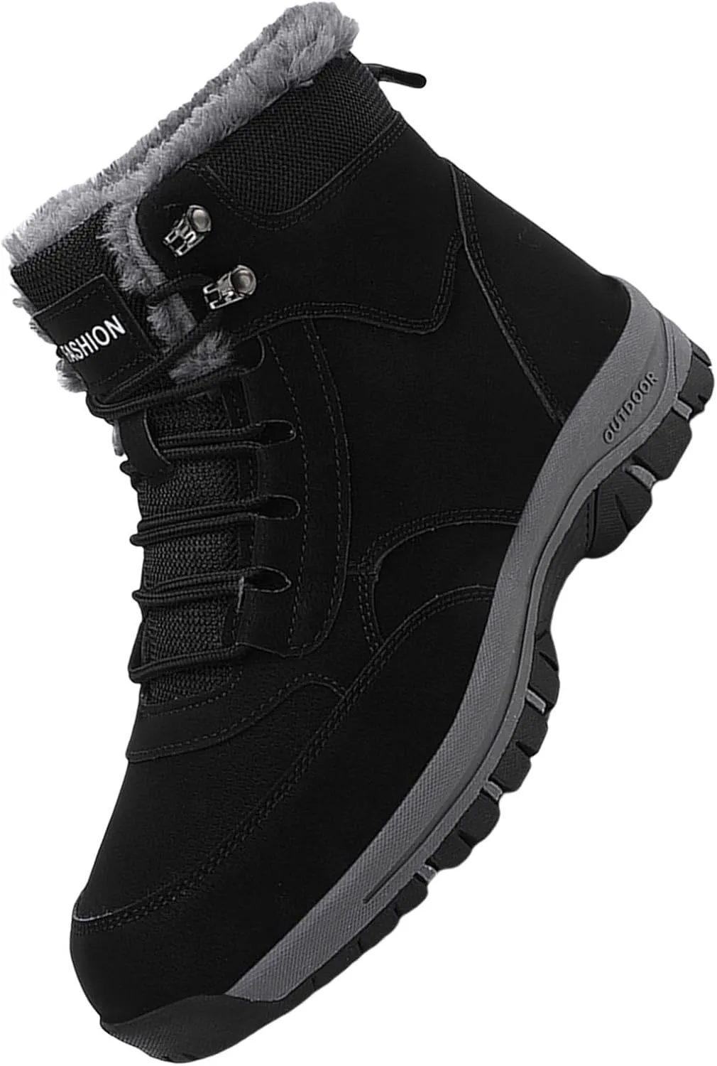 Work Boots for Men Composite Hiking Sneakers Ankle Ladies Workout Shoes for Women Nonslip Winter Backpacking Snow Botas Warm Water Hike Grounded Footwear