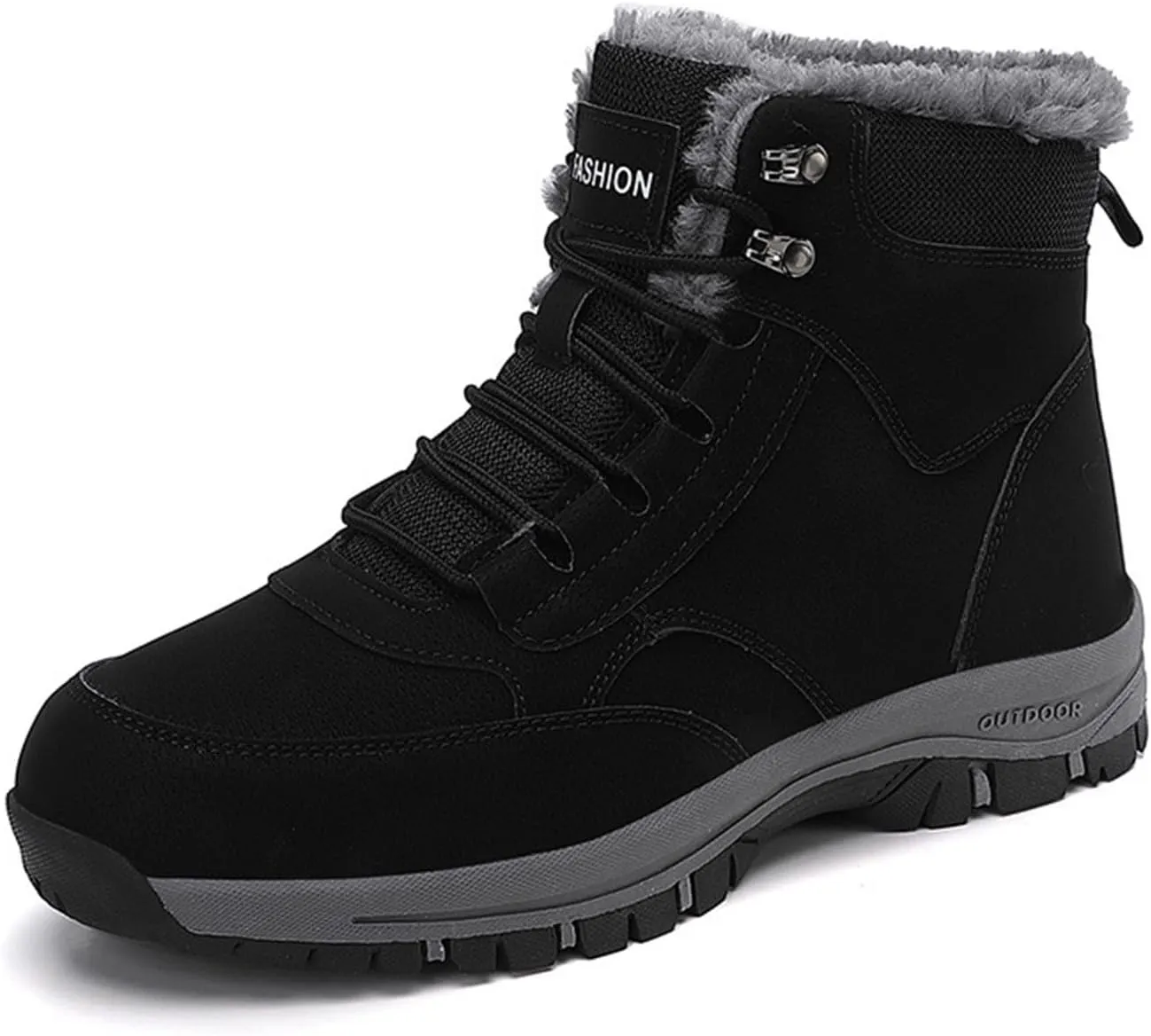 Work Boots for Men Composite Hiking Sneakers Ankle Ladies Workout Shoes for Women Nonslip Winter Backpacking Snow Botas Warm Water Hike Grounded Footwear